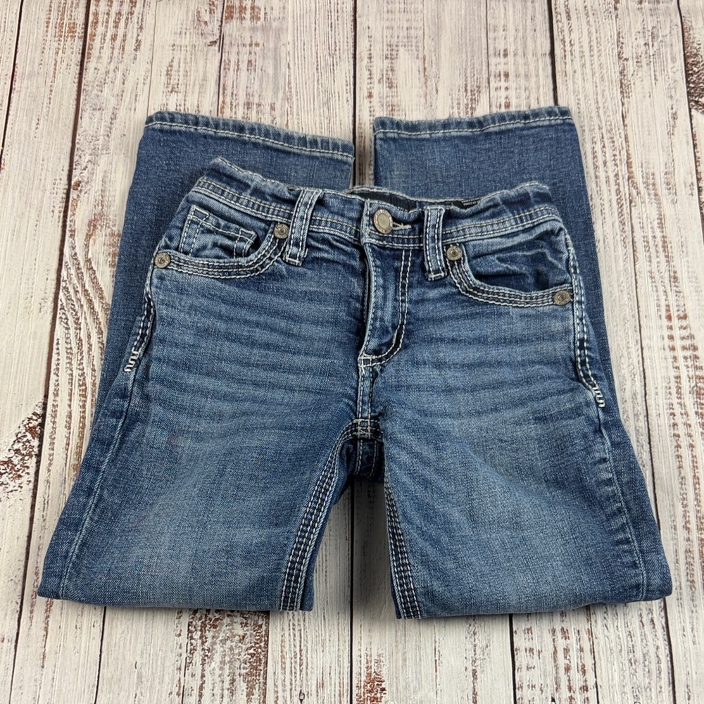 BKE “ CONNER” boot cut leg blue jeans  size 6 - Picture 2 of 14